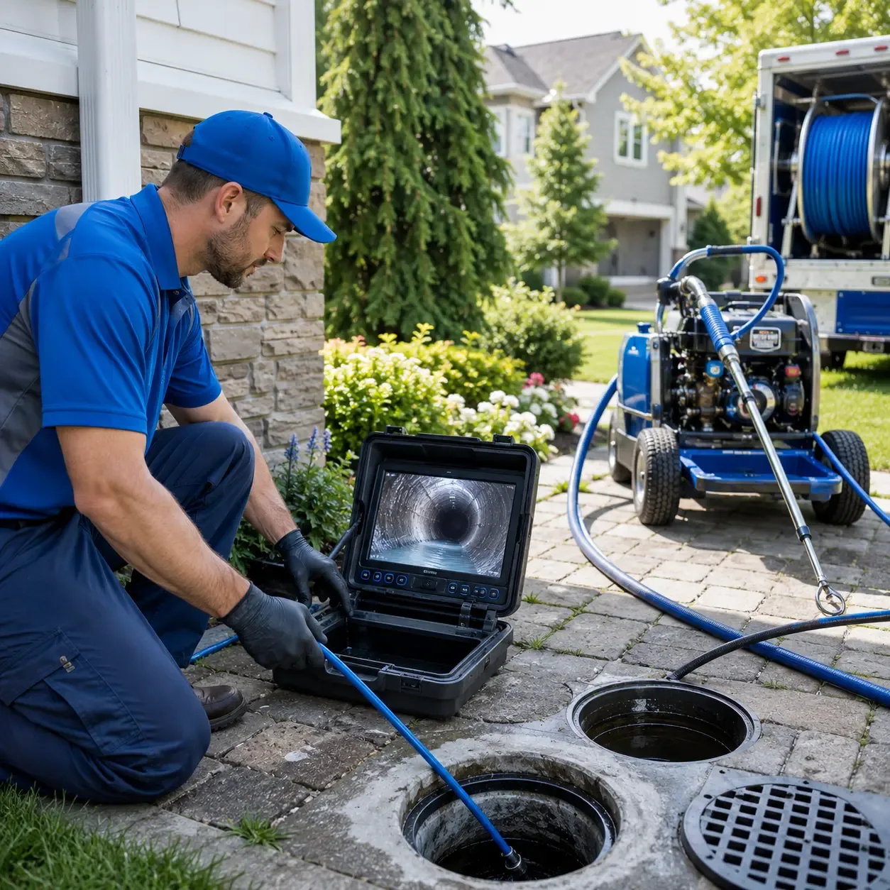 Outdoor drain cleaning professionals serving North Kingstown, RI
